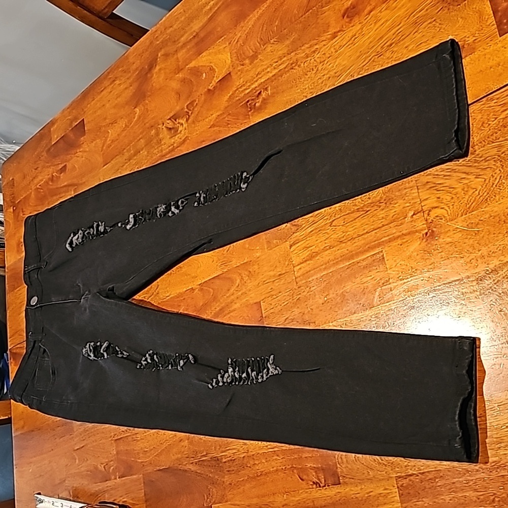 Shein black distressed skinny jeans. Nwots Mens Sz 34 Waist
